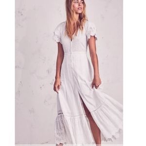 LOVE SHACK FANCY White Eyelet Jodie Dress